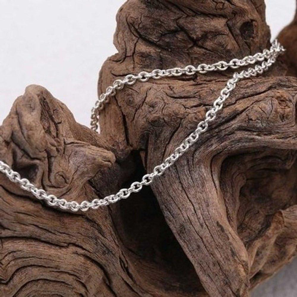 [As Little] Silver Chain Anklet Silver 925 Cable Summer Fashion