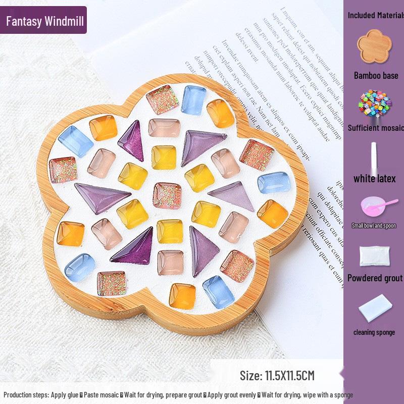 DIY Mosaic Coaster Kit for Kids: Creative Father's Day Craft
