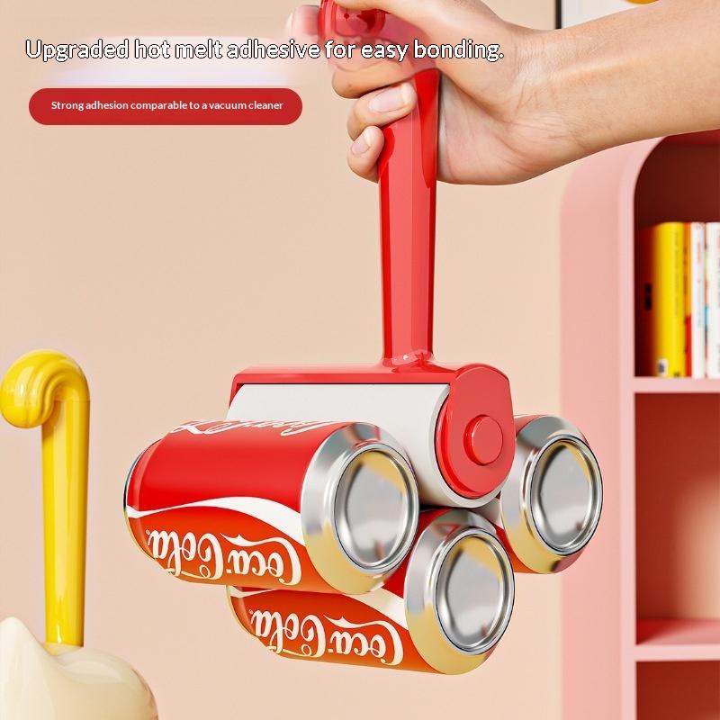 New Tearable Roll Paper Sticky Roller Dust Wiper Pet Hair Clothes Carpet Tousle Remover Portable Replaceable Cleaning Brush Tool