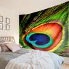 Peacock In The Rain Tapestry Room Decoration Wall Hanging for Living Room Bedroom, dormitory, Birthday and Christmas gifts