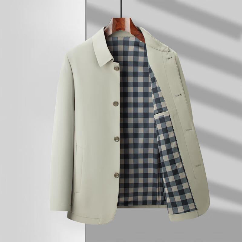 Romon Men's Business Casual Lapel Jacket