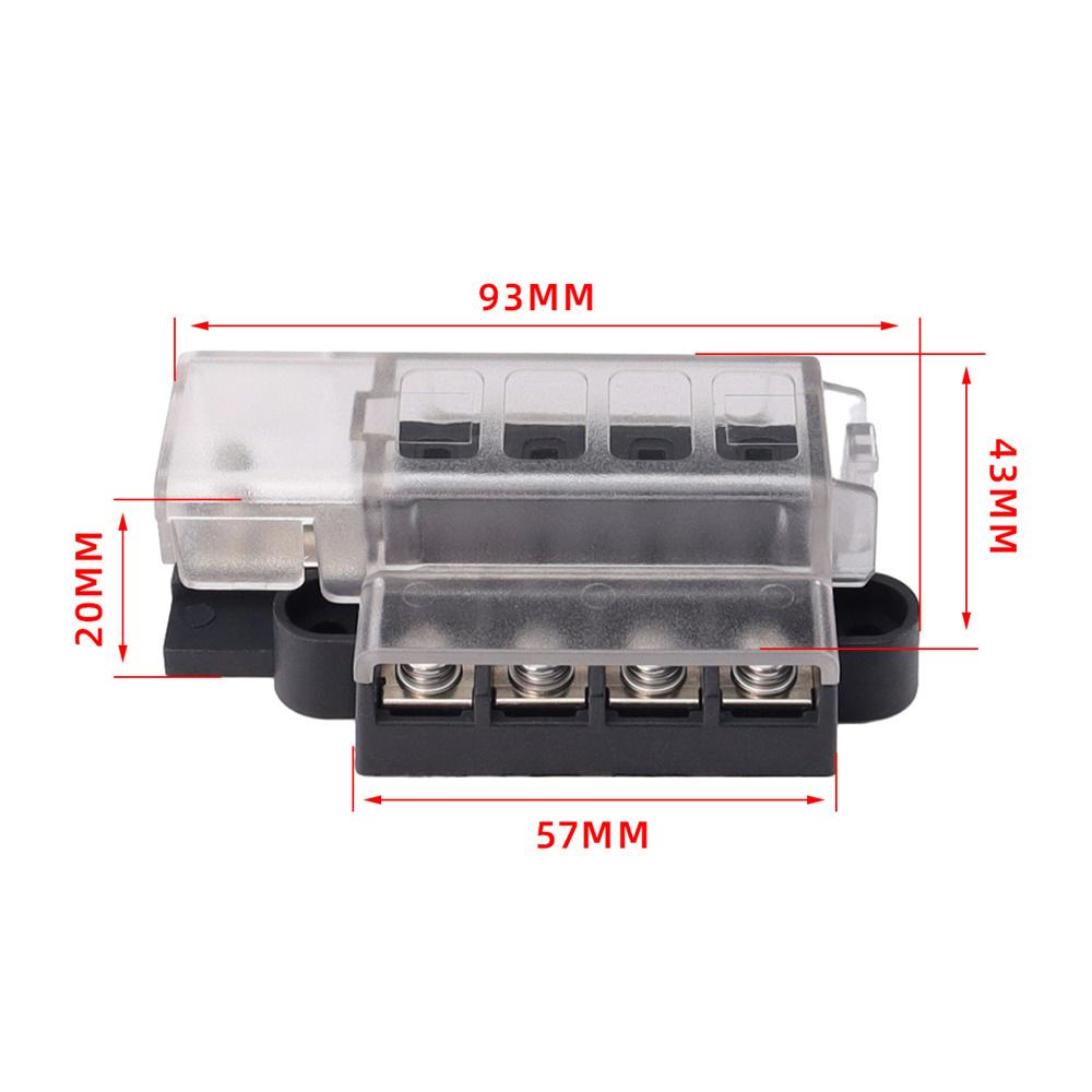 32V 100A 4-way Automobile Fuse Box Kit (1 In 4 Out)