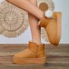 Retro thick-soled heightening snow boots for autumn and winter new versatile fashion velvet thickened warm cotton boots