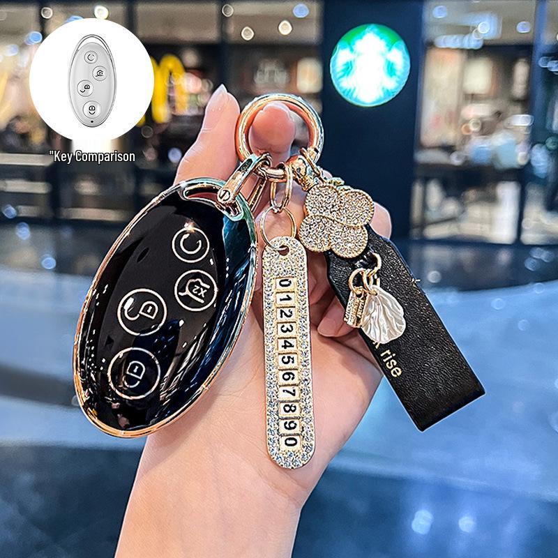 Compatible Key Case for BYD Models: Dolphin, Han, Qin Plus DMi, Song Pro, Yuan, Tang, Seagull EV, Destroyer 05, Seal 06