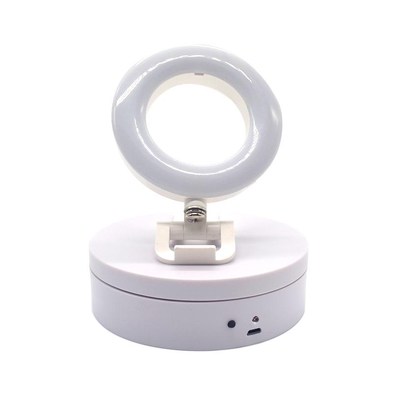 12cm USB Rotating Display Stand for Live Streaming, Jewelry, and Crystal Ornaments