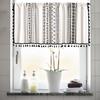 Yimanqiyun Blue Floral Window & Door Curtains, Coffee & Kitchen Washbasin Dustproof Cover