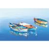 Modern Ocean Boat Canvas Wall Art: Bedroom & Living Room Decor