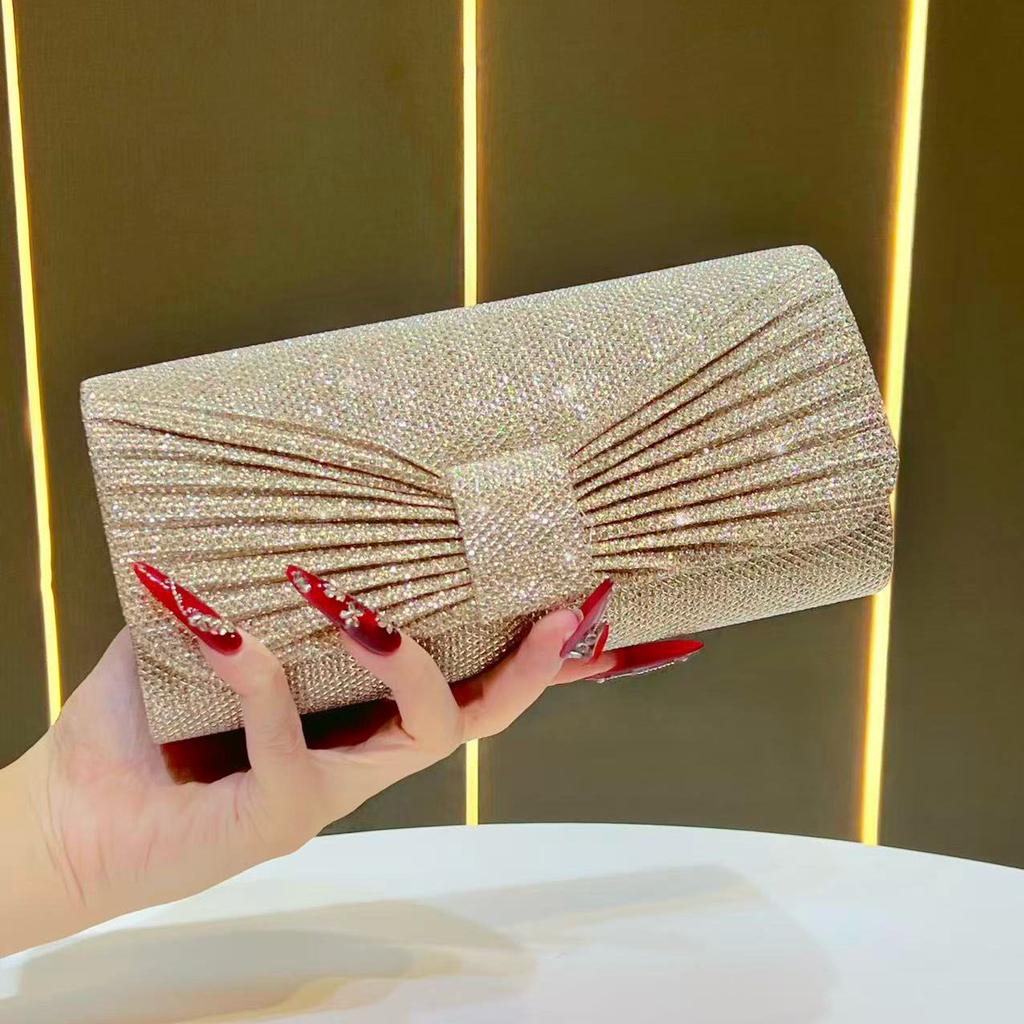 New Fashion Shiny Evening Clutch for Women,Chain Crossbody Shoulder Mini Bag,Elegant Party Dress Bag