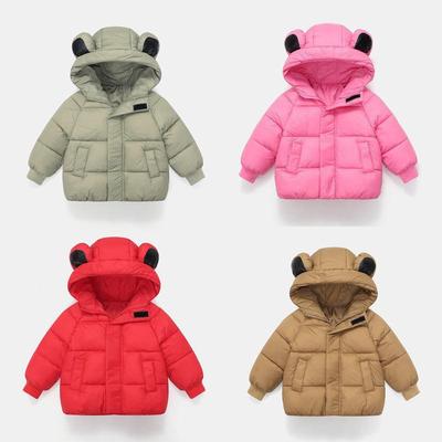 Winter Kids' Down Cotton Jacket - Thickened Velvet Outerwear for Boys & Girls