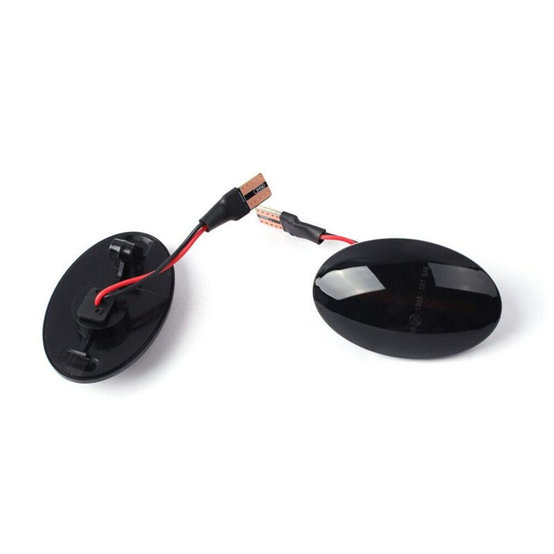 Powerful 2Piece Black LED Dynamic Side Marker Lights Car Fender Light For Opel Corsa B Corsa C Astra F Combo B Combo C