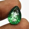 Natural Green Emerald Loose Gemstone 8.85 Ct Pear Cut Gift for Him for Jewelry Making and Crafts