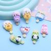 Glossy Animal Ice Cream Cartoon Resin Hair Clip DIY Ornament Accessories