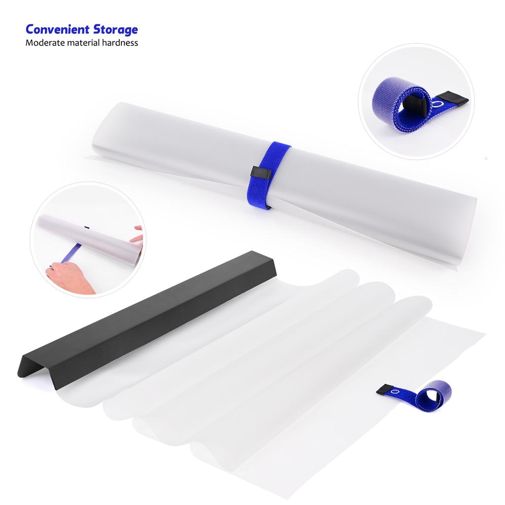 EHDIS Car Door Panel PET Cover Waterproof Gaurd Protection Glass Cleaning Window Film Tint Install Water Shield Sheet 2pcs/Pack