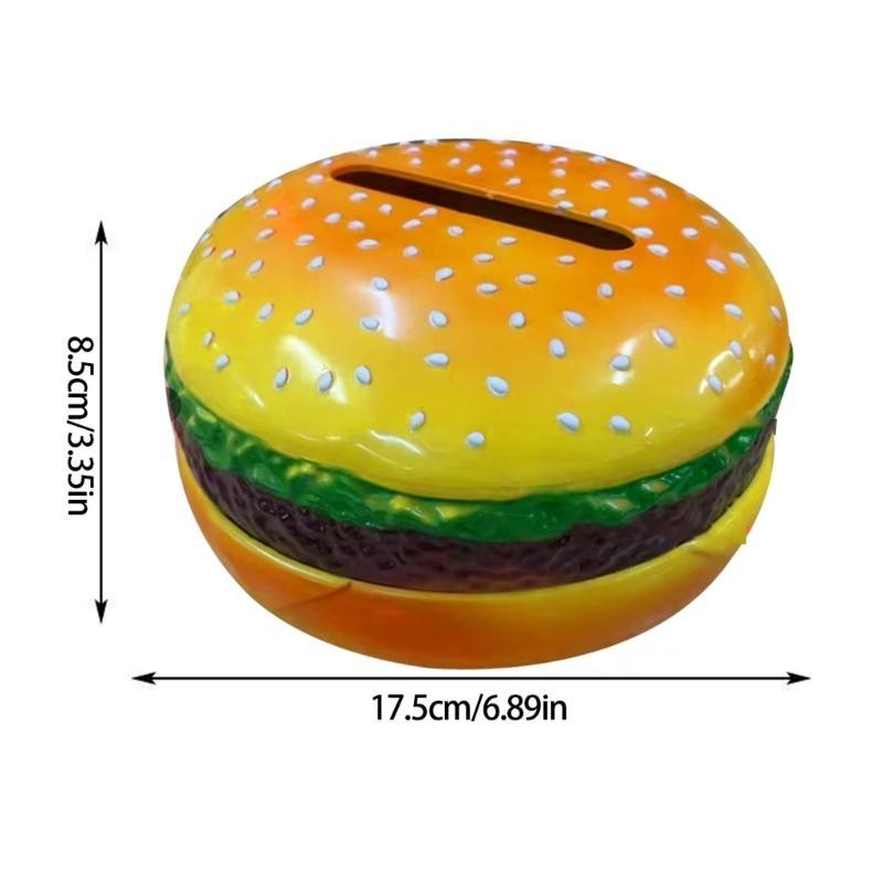  Retro Hamburger Tissue Box Kitchen Decoration Plastic Storage Container for Living Room