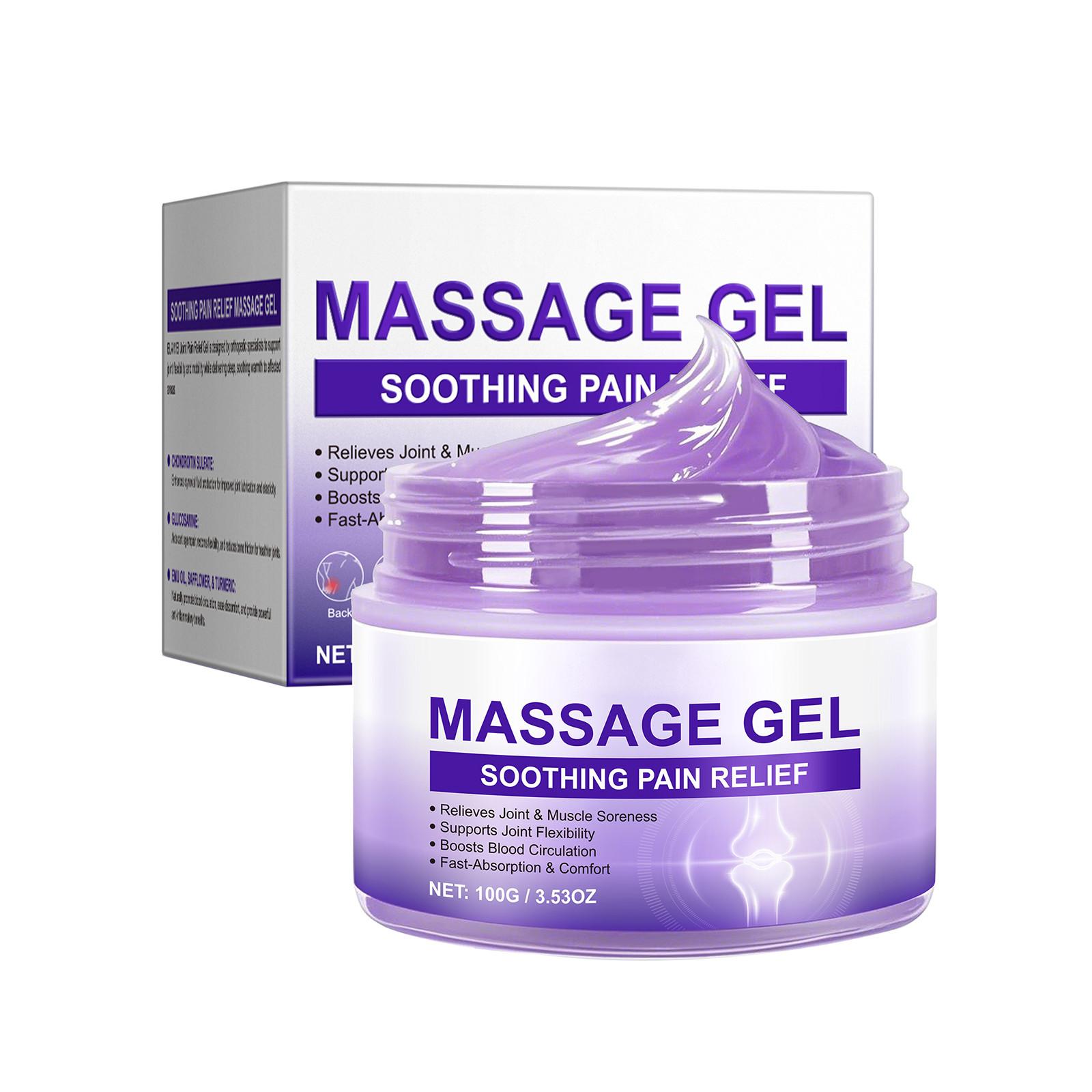 

Успокаивающее облегчение телаПлечевые, шейные и коленные суставыПокраснение, отек и дискомфортОблегчение болиМассажный гель