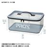 PROX Mini Fishing Bucket, Large, Blue-Gray, PX9892LBG, with Clear Lid and Sides, Ideal for Storing Small Items