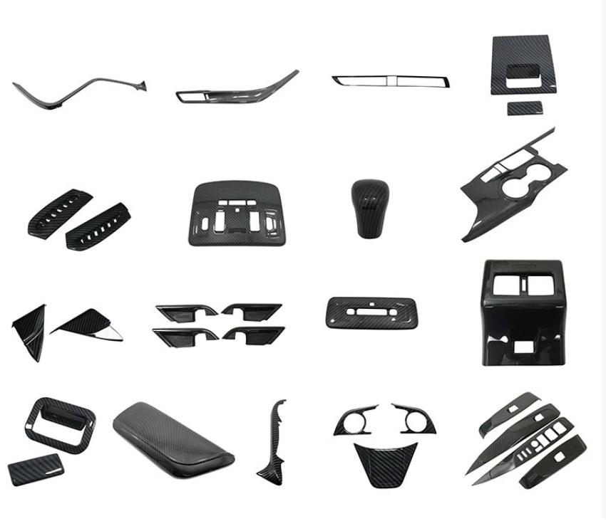 High Quality Carbon Fiber Auto Car Interior Panel Cover Protector Accessories Interior Kits for Toyota for Camry 2018-2023
