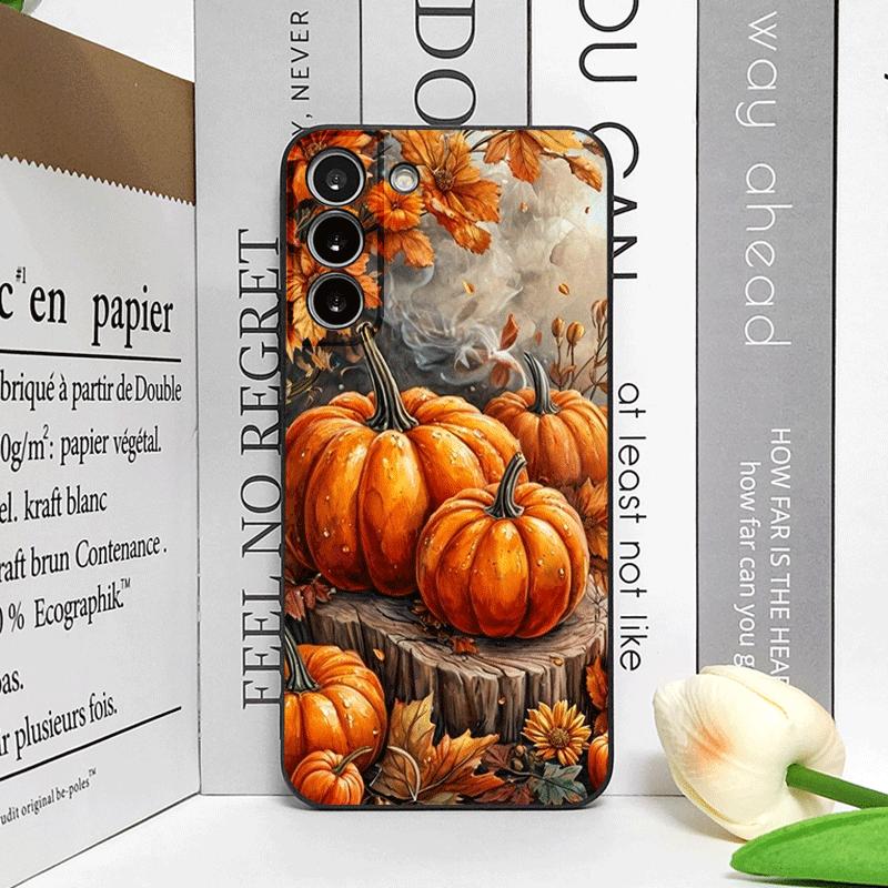 Retro Pumpkin Maple Leaf Flower Phone Case for Honor Huawei 200 Lite 100 400 PRO 80 90 70 X9 X8 Magic 7 6 Lite 5 Pro Soft Cover