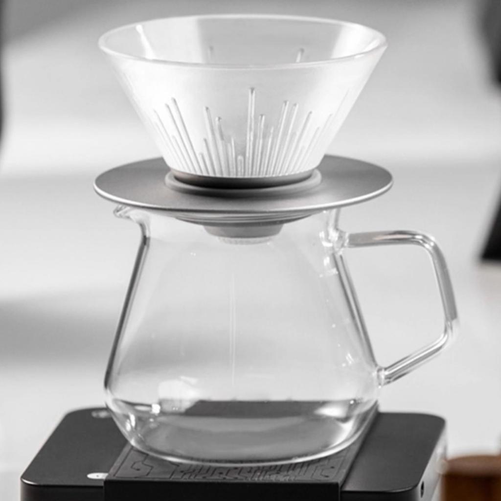 ShanSon V60 Coffee Dripper with Cup Hand Perfect for Outdoor Coffee and Home Filter, 1-4 Capacity, Drip, 2-Cup Capacity, 4-Cup Capacity, Stylish,