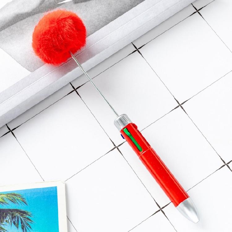 Multicolor Pen Ballpoint Beadable Retractable Ballpoint Pen 4 Color in 1 Ballpoint Pen Retractable Multicolor Pen