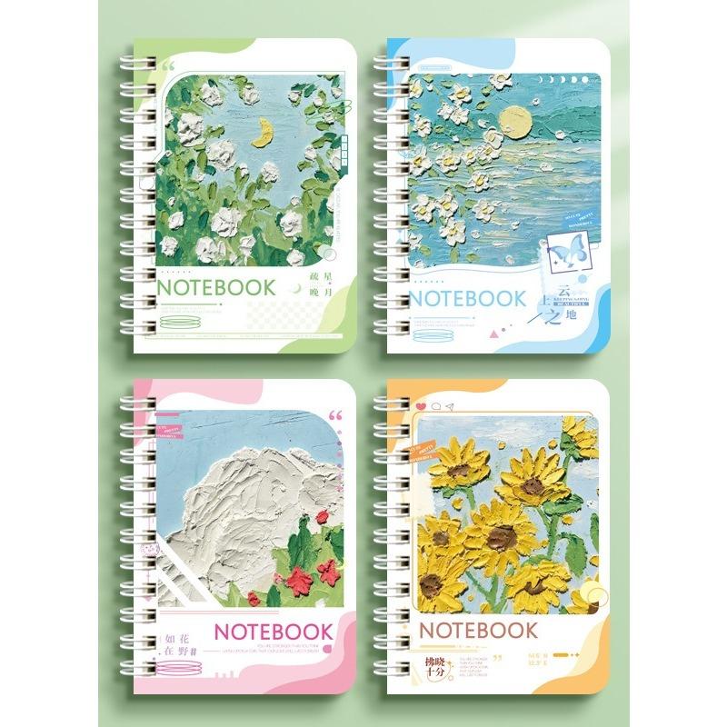 A7 Liten söt Kawaii fickanteckningsbok Blankfodrad anteckningsblock Mini Journal Memo Anteckningsblock för Student Traveller Skoltillbehör