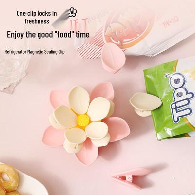 Magnetic Flower Petal Food Bag Clip