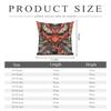 Oni Mecha Japanese Oni Polyester Cushion Cover For Sofa Chair Decorative Soft Pillow Cover Pillow Covers Decorative