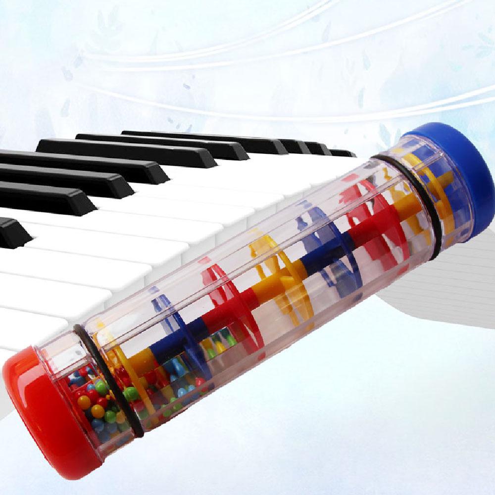 Orff Percussion Instruments: Plastic Rain Stick, Rainbow Stick, Hourglass Maracas for Kindergarten Performances