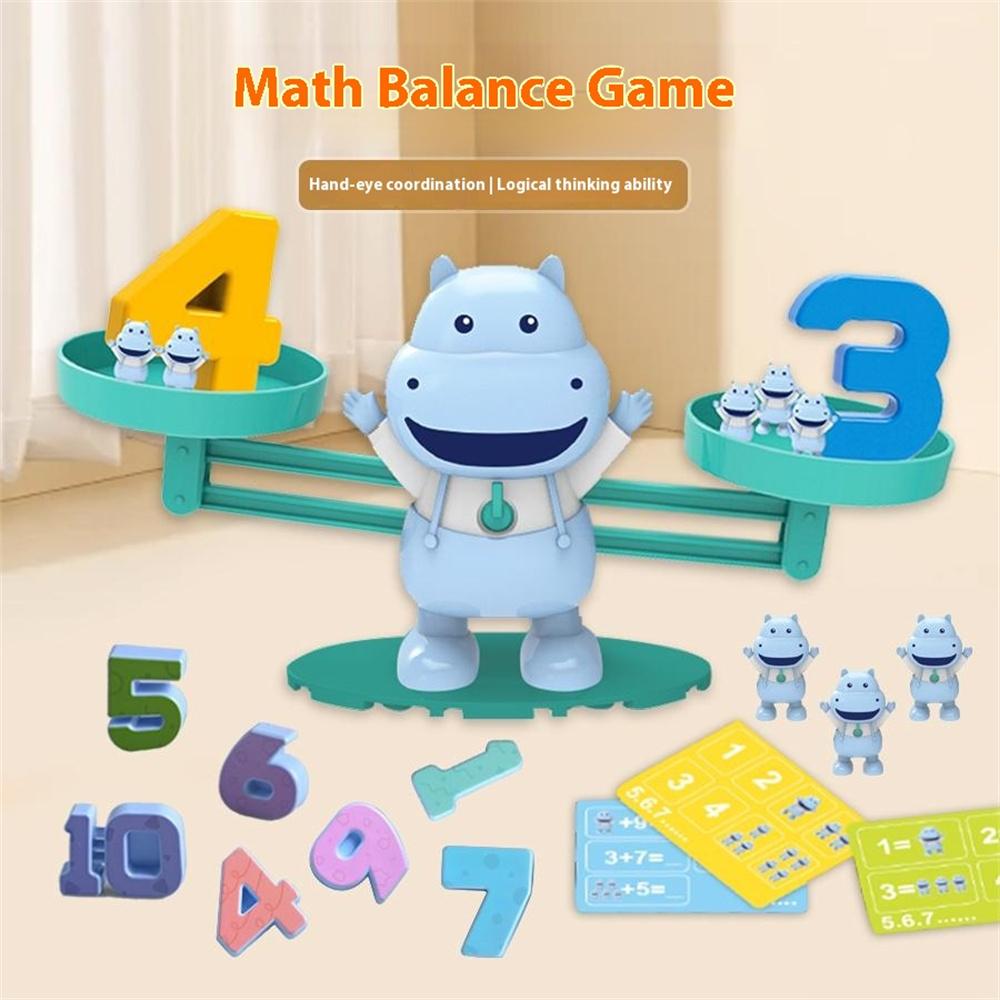 Children Balance Scale Table Game Number Math Educational Toy for Early Learning