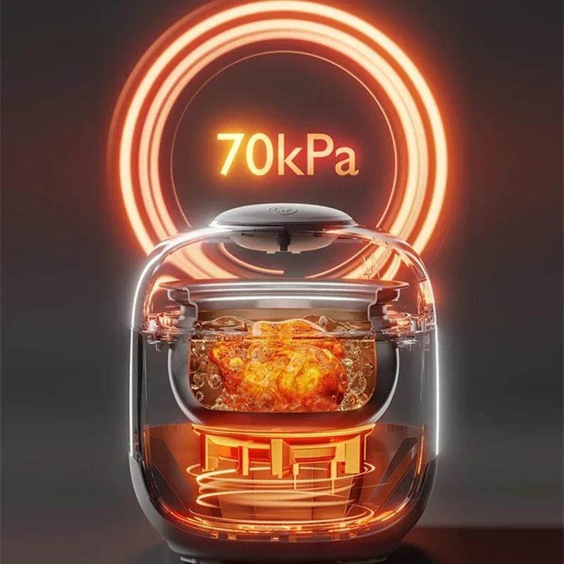 Pentola a pressione elettrica a doppio rivestimento interno, mini cuociriso a cottura rapida, capacità 220 L, 2-3 persone