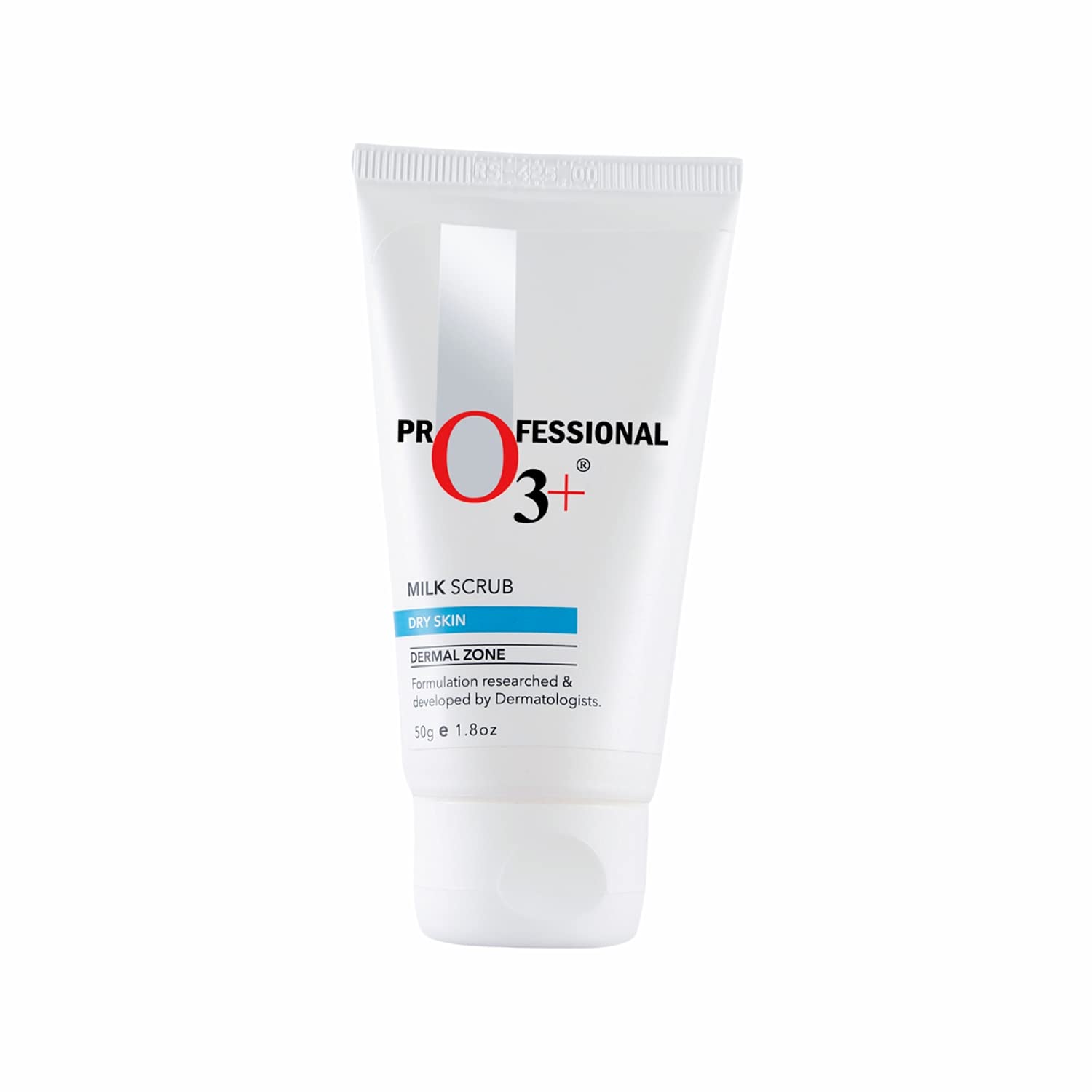 

O3+ Milk Scrub with Macadamia Nuts Extract for Bright, Clean, and Smooth Face Skin 50g