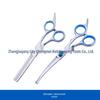 All-Steel Pet Grooming Scissors Set: Flat-Tooth & Curved Trimmers for Dog Hair Care.