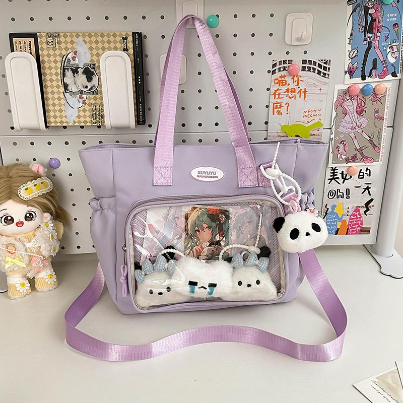 Japanese Ins College Large Capacity Tote Bag Bar Chi Zhaban Pain Bag Bag Tutorial Bag