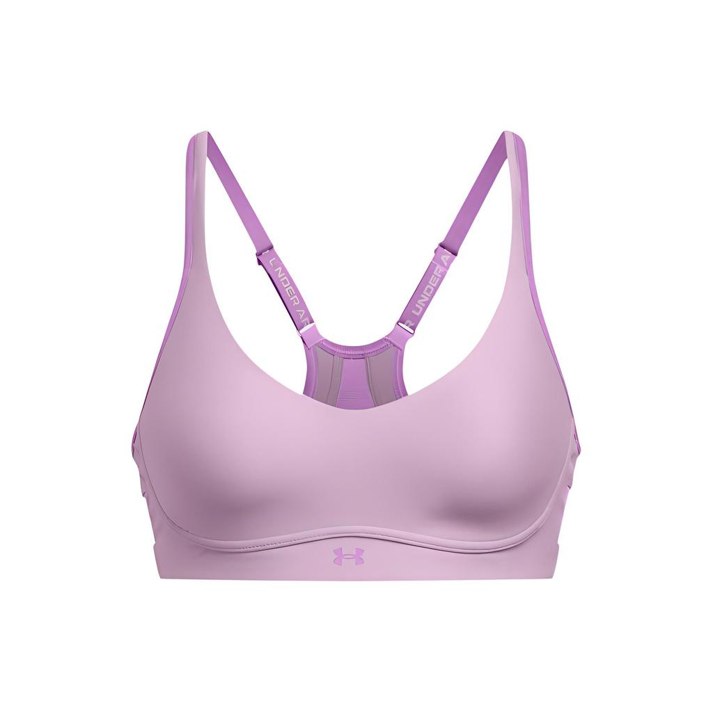 Under Armour Infinity 2.0 Low Sports Bra Solid Color Low Support Breathable Sports Underwear Women underwear Purple 1384126-543