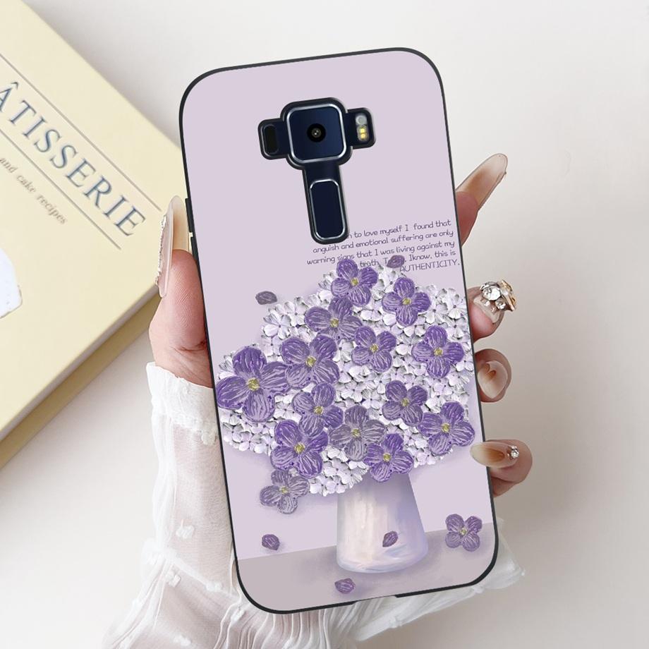 For ASUS Zenfone 3 ZE520KL Z017D 4 Max ZC520KL X008D 3 Max ZC520TL Case Soft Silicone Back Cover Love Heart Butterfly Flower Bag