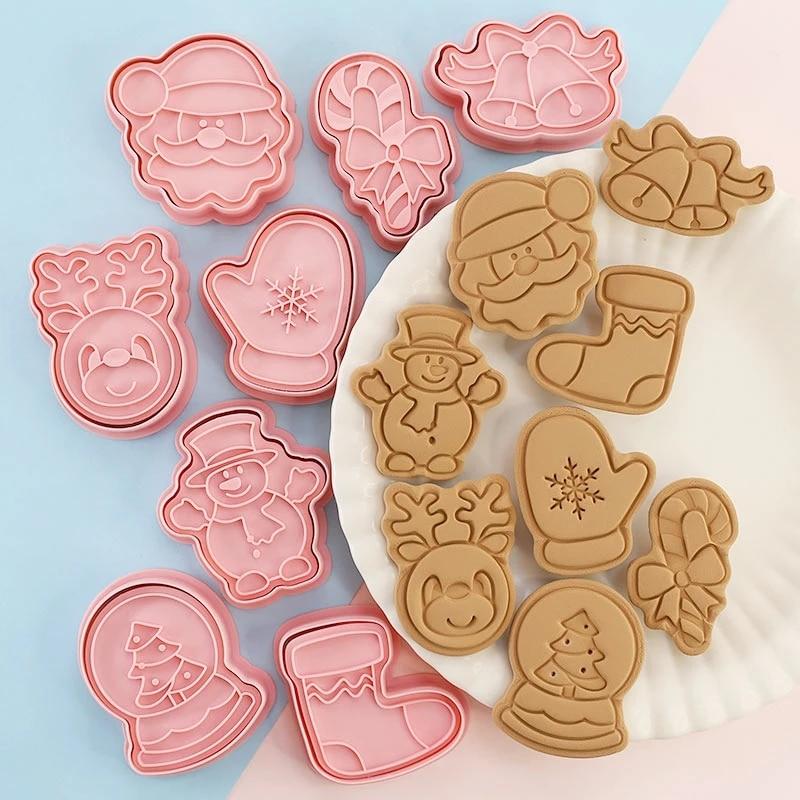 8PCS/Set Christmas Tree Star Pastry Cookie Cutter Biscuit Cake Decor Mould Tools 8PCS/Set Christmas Tree Star Pastry Cookie Cutter Biscuit Cake Decor Mould Tools