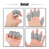 VOCOSTE 10 Pcs Breathable Finger Sleeves, Thumb Braces Support Elastic Compression Protectors for Relaxing Pain Arthritis Trigger Finger, Gray