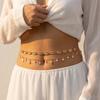 Double Layer Boho Starfish Conch Pendant Waist Belly Chain For Women Summer Beach Pearl Chain Bikini Belt Body Sexy Jewelry