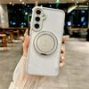 Magnetic Bracket Clear Phone Case For iPhone 17 16 15 14 13 12 11 Pro Max Plus 17Air Wireless Charging Hard Acrylic Back Cover