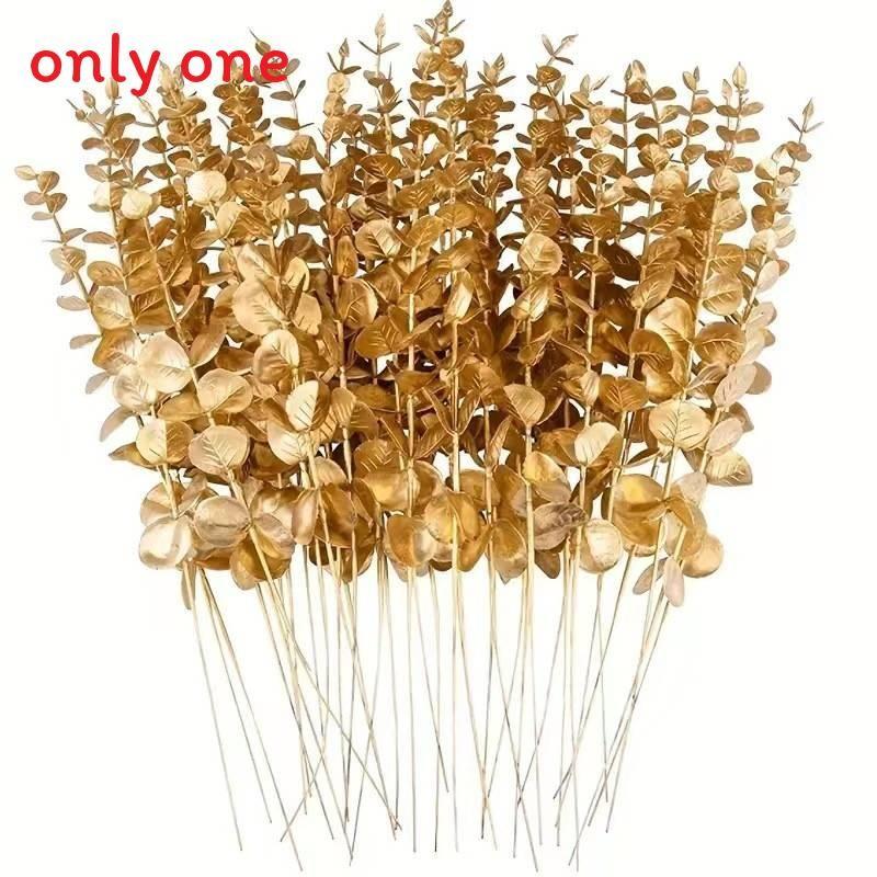 

Искусственное растение эвкалипт с листьями для ежедневного, рождественского и домашнего декора Gold