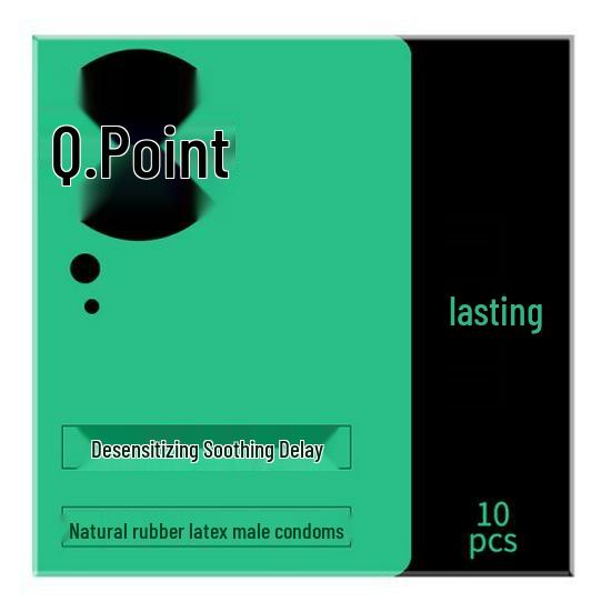 Q-point 001 Ultra tenké Kondómy s veľkými časticami Kyseliny hyalurónovej s dlhotrvajúcim účinkom