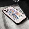 Here U Are Anime Phone Case For IPhone 17,16,15,14,13,12,11 Plus,Pro,Max,XR,XS,X,7,8 Plus,Mini Black Silicone Soft