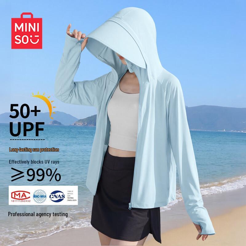 MINISO Women s Ice Silk UPF50+ Sun Protection Hoodie XL