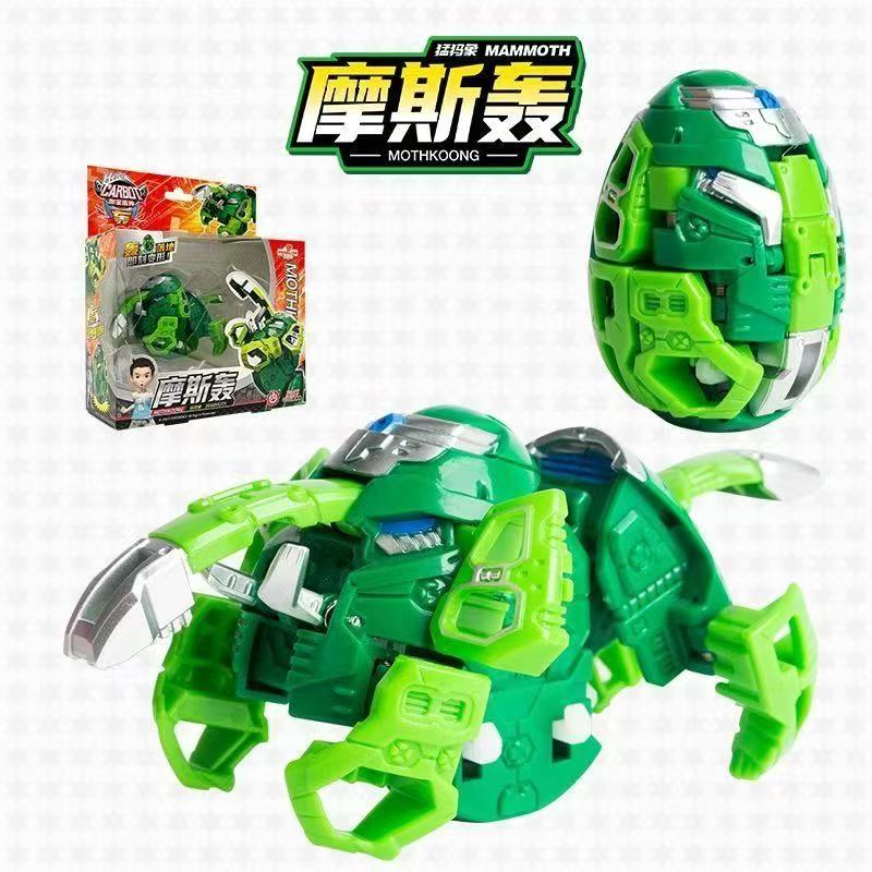 

Креативная аниме-игрушка-деформация Hello Carbot Яйцо Автоматическая трансформация Яйцо динозавра Робот для мальчиков Тираннозавр Птеродактиль Игрушки NO Original Box