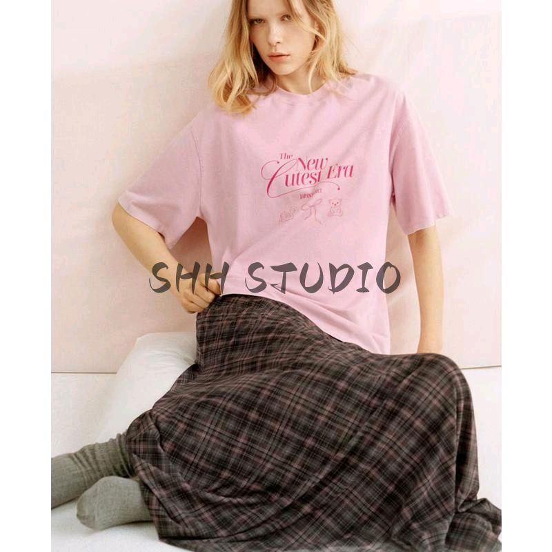 Spring New Women's Clothing French Retro Easy Matching High Waist Gingham Silk Net Long A- line Skirt 5039281
