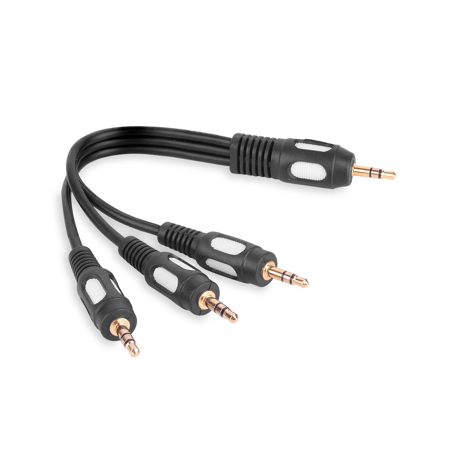 Adaptateur Fiche Jack 3.5 Stéréo - 3X Fiche Jack 3.5 Stéréo Vitalco (A2)