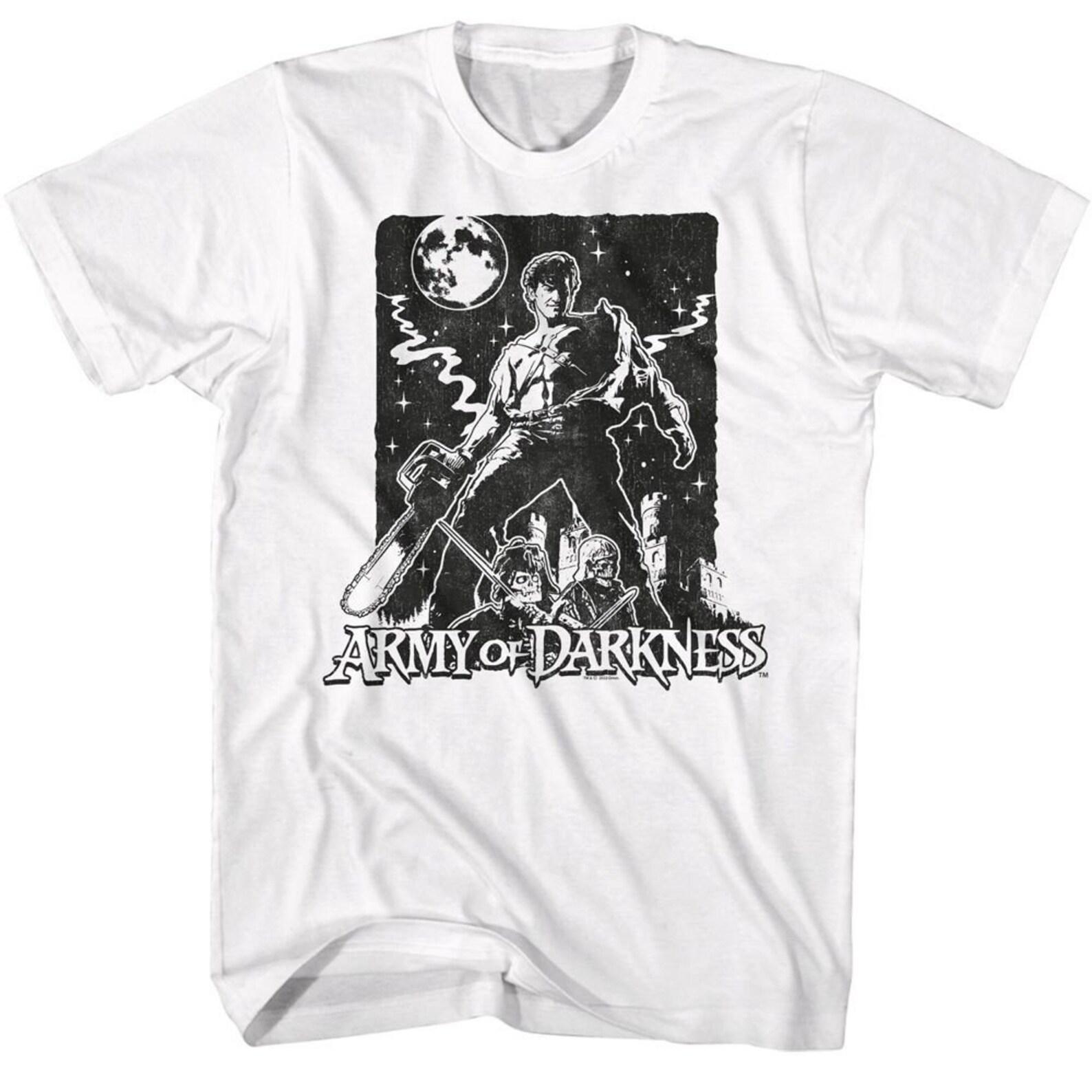 Army of Darkness Stark Night White T-Shirt 2XL