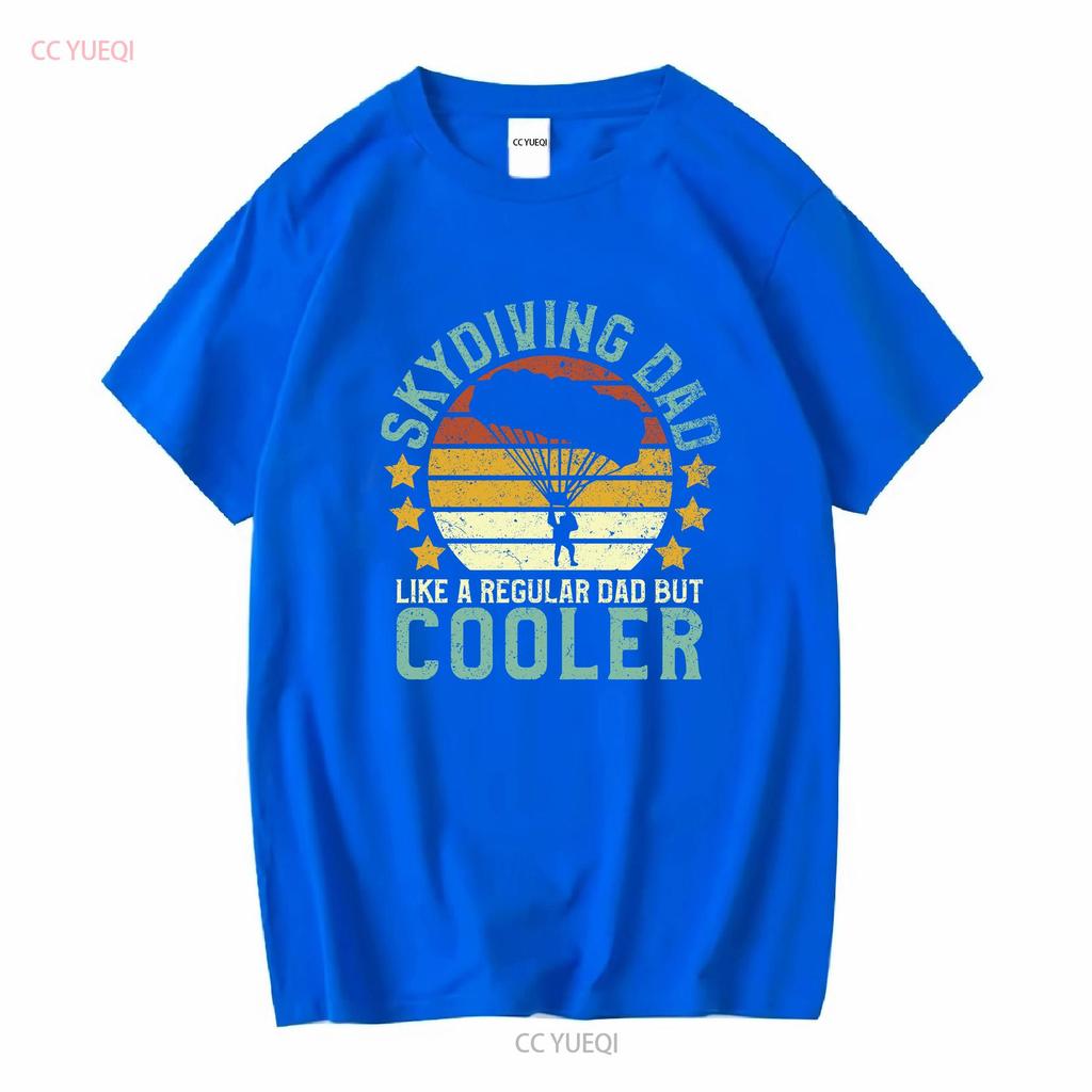 Fallschirmspringer Papa T-Shirt Lustig Vintage Fallschirmspringer Vatertag Fallschirmsprunglehrer Fallschirm für Männer lang- oder kurzärmelig vintage