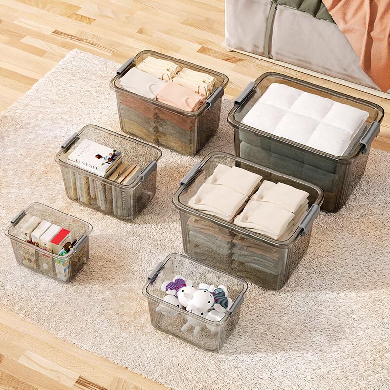 Jiadu Transparent Storage Box for Home And Car Use, Clothes, Toys, Large Organizer Box, Storage Container, Plastic Basket