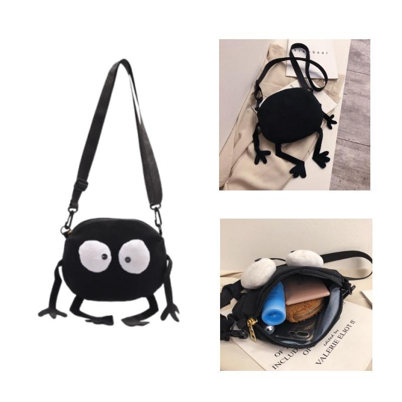 2020 New Style Funny Canvas Mini Bag For Women, Cute Shoulder Crossbody Round Bag